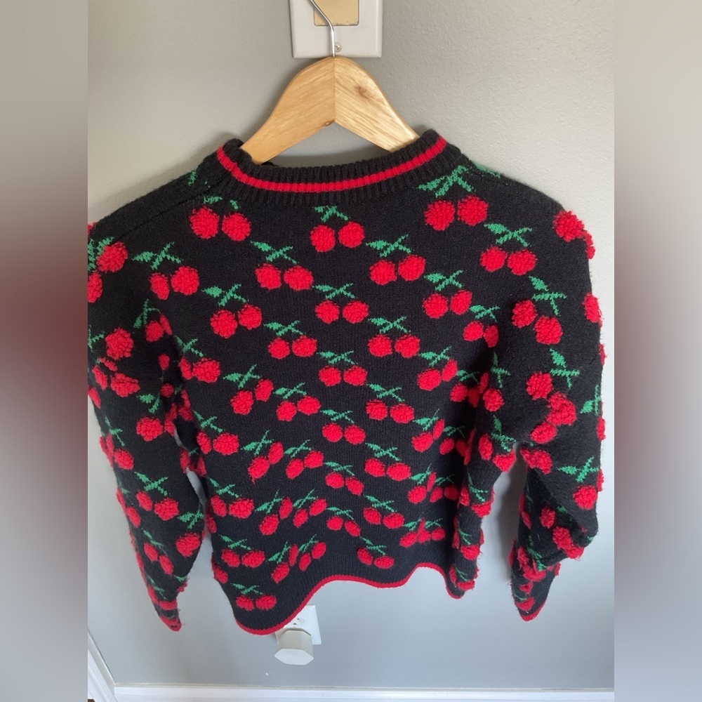 Cherry Patterned Sweater - image 4